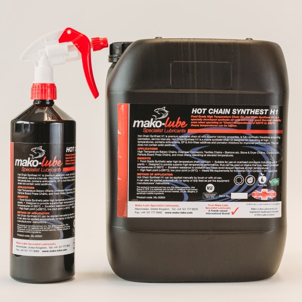 Hot Chain Synthest H1 Food Grade Chain Lubricant MakoLube